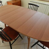 Scandinavian table adjustable and retractable Smørrebrød