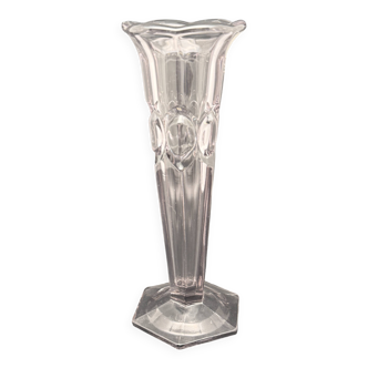 Vase soliflore art déco en verre violet – 1224d5