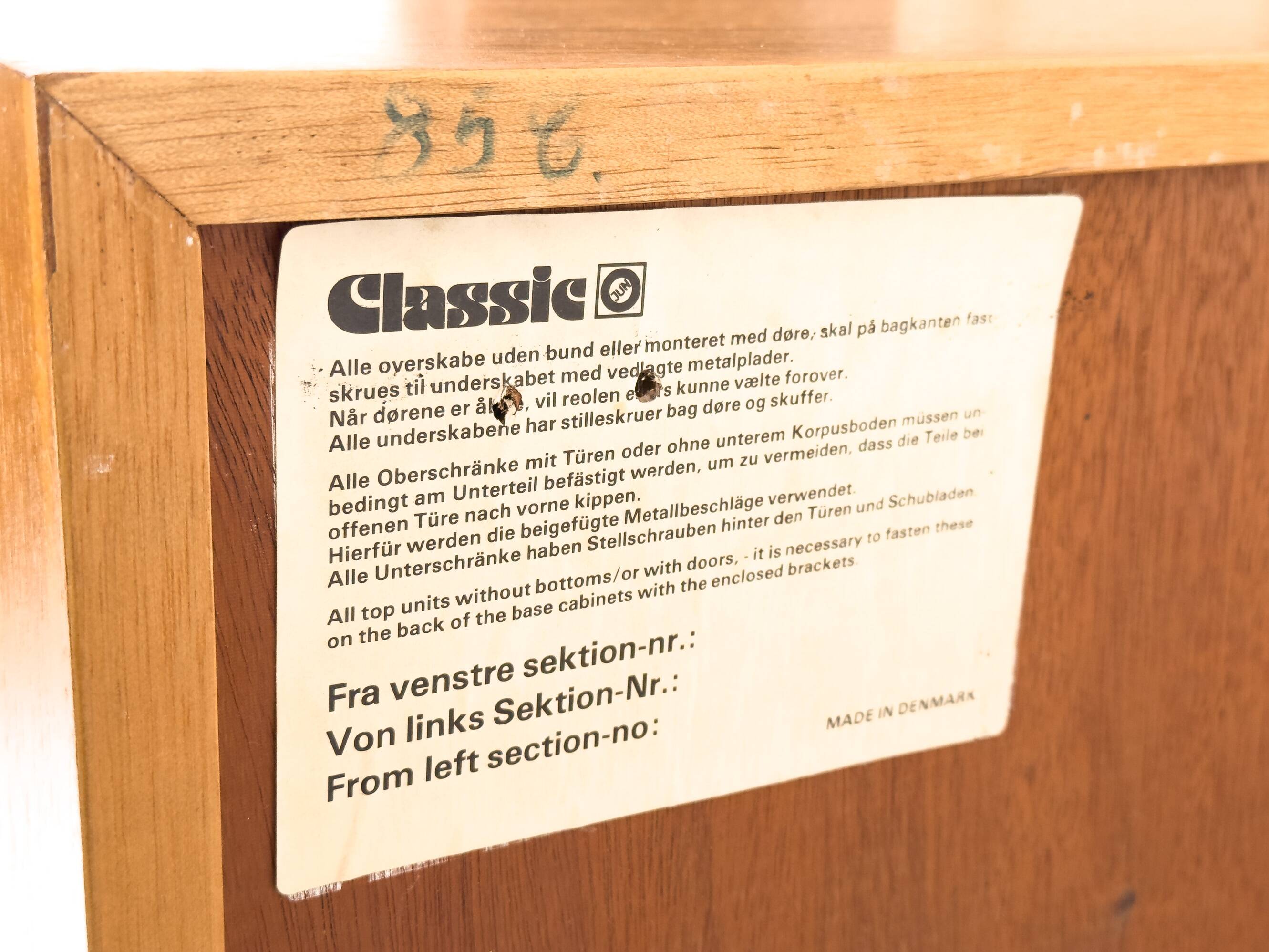 Teak cabinet from Omann Jun, 1960s