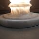 Alabaster lamp on its alabaster light column