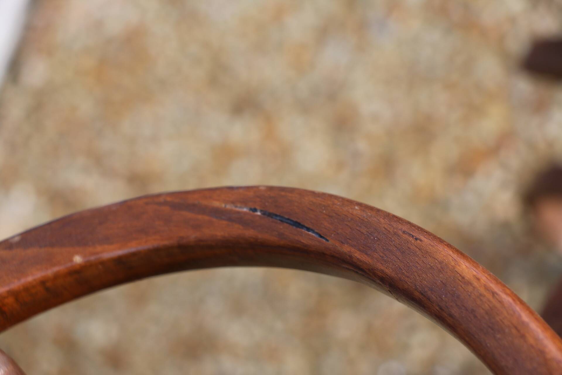 BAUMANN parrot coat rack dark beech umbrella stand olive head