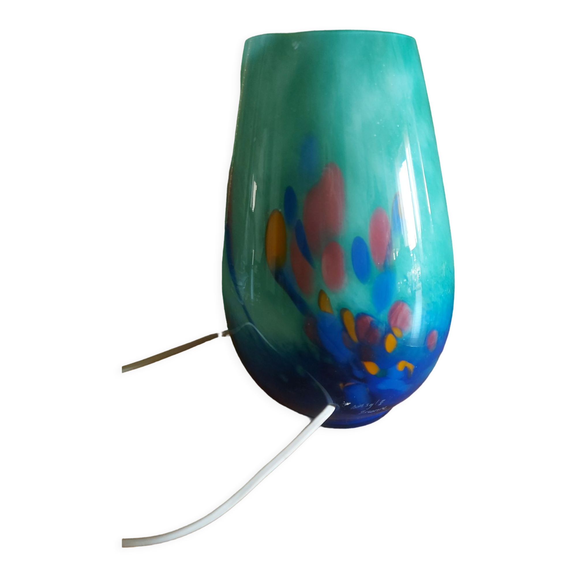 Blown glass lamp soisy, essonne