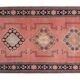 Vintage Turkish hallway rug 139x361 cm
