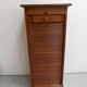 Vintage oak filing cabinet with roller shutter