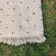 Berber carpet moroccan corridor in black peas 80x300 cm
