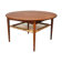 Table basse en teck avec étagère de cordon estampillée « Møbelintarsia », années 1950