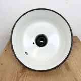 Industrial White Enamel Factory Pendant Lamp from Zaos, 1960s