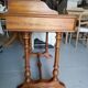 19th-century oak and leather desk
