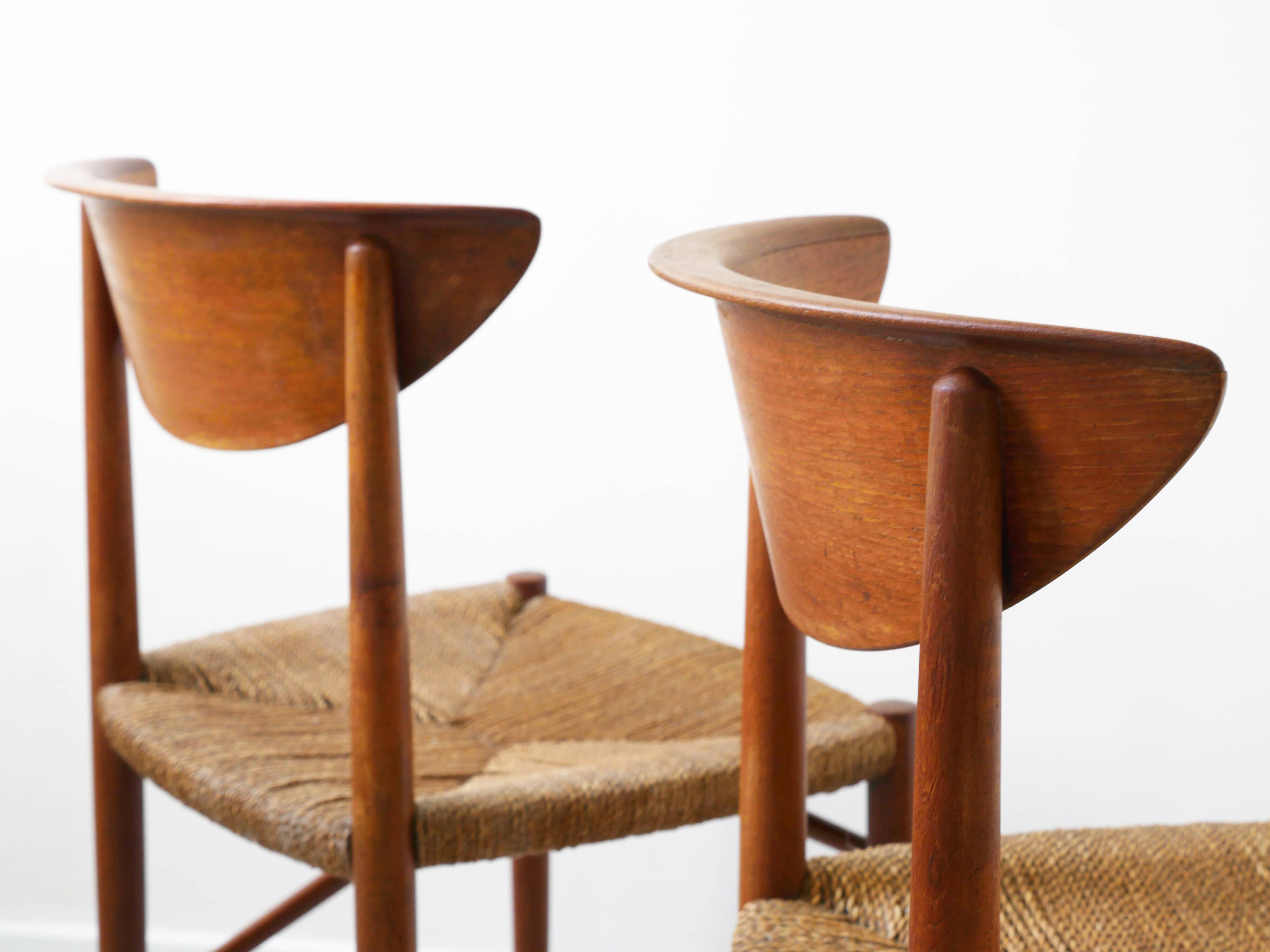 Set of 2 chairs by Peter Hvidt and Orla Mølgaard.