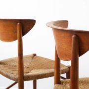 Set of 2 chairs by Peter Hvidt and Orla Mølgaard.
