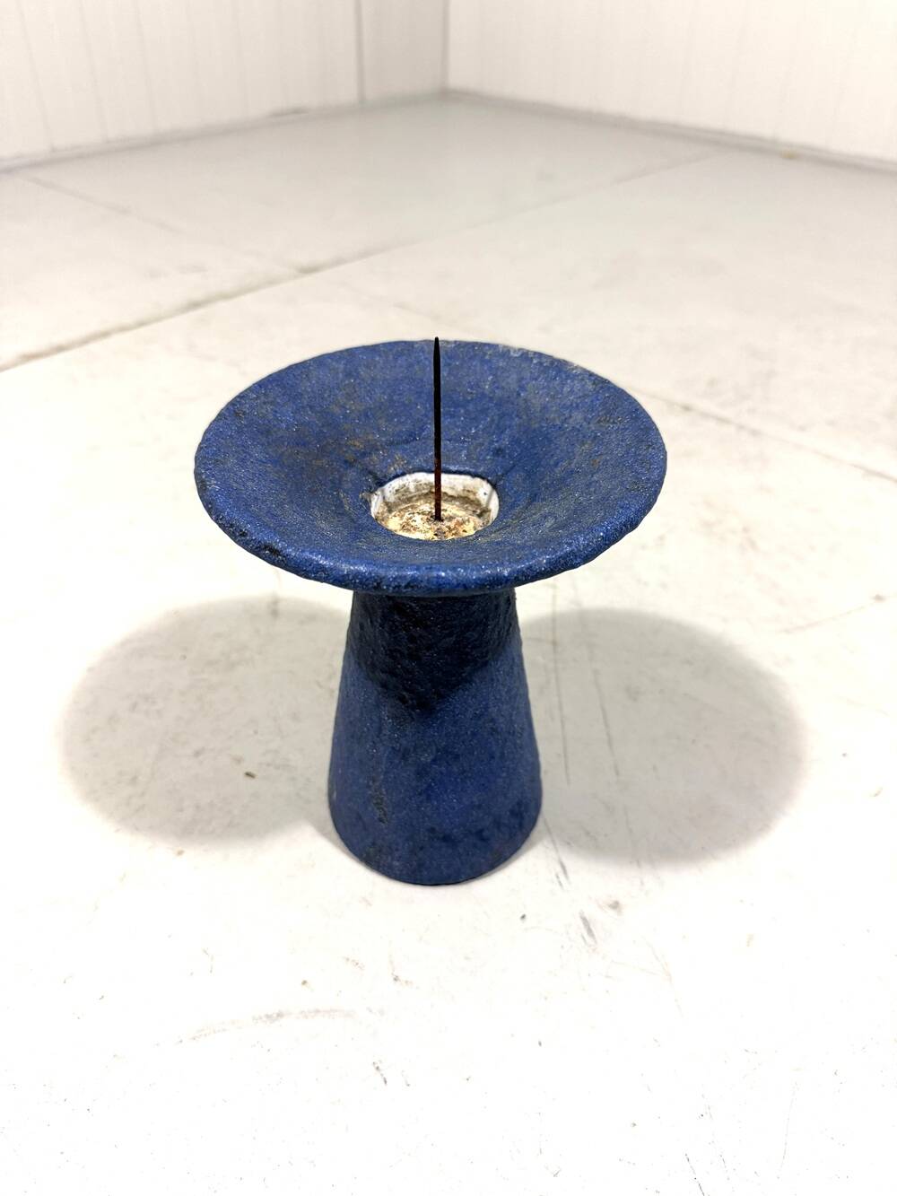 Blue ceramic candle holder 1960’s