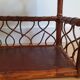 Vintage rattan shelf