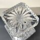 Whiskey decanter in bohemian crystal. boho-chic style. cross/diamond patterns. floral decor. high 25.5 cm