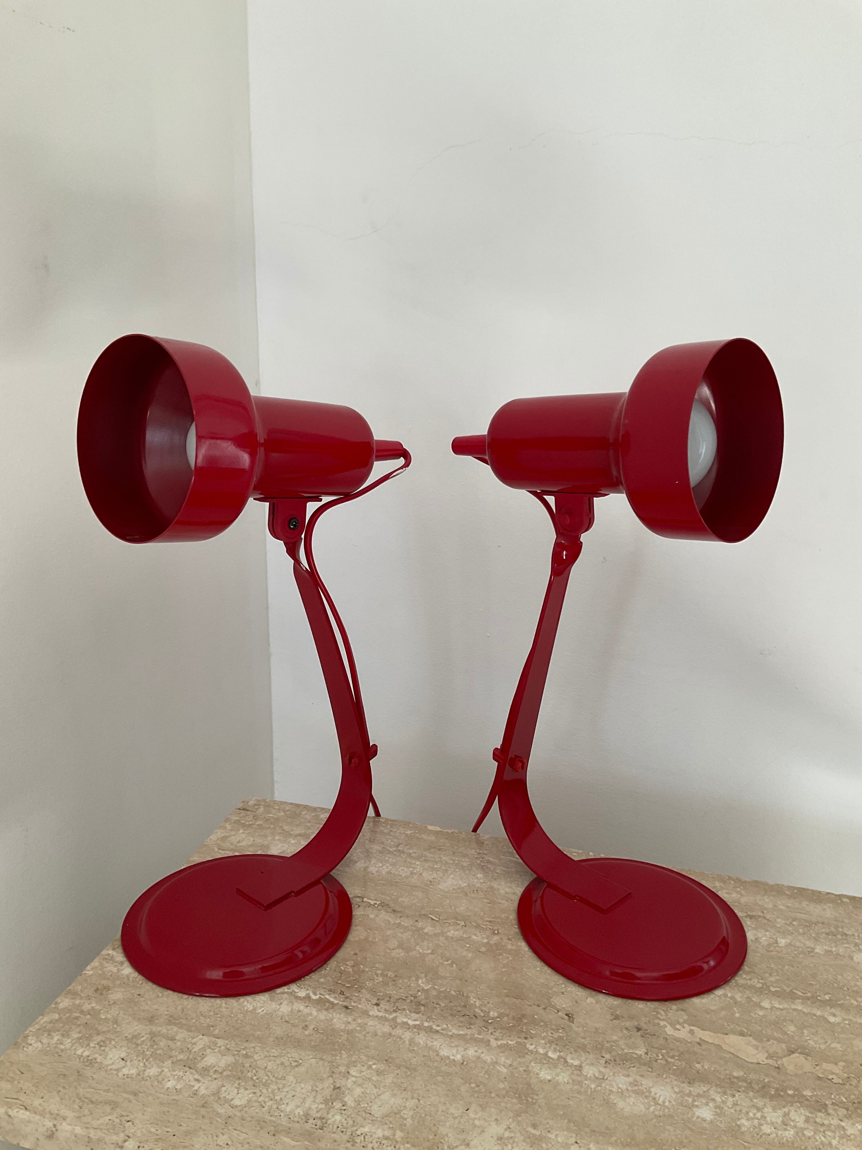 Pair of desk lamps from the 80s