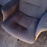 1970 style rotating designer armchair