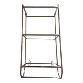 Glass and chrome shelf