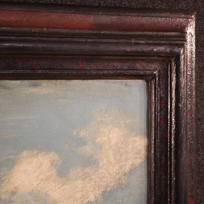 Peinture capriccio architecturale italienne du 20e siècle