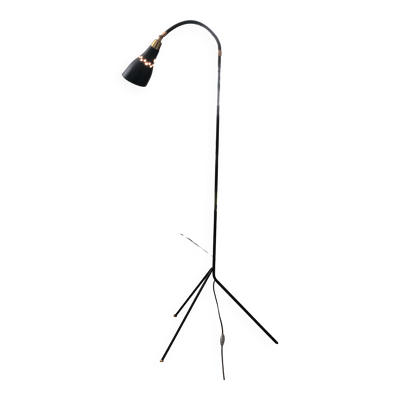 Lampe Diabolo en Métal Noir, 1960Lampe Diabolo en Métal Noir, 1960