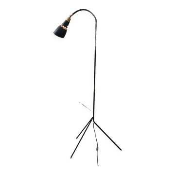 Lampe Diabolo en Métal Noir, 1960Lampe Diabolo en Métal Noir, 1960