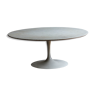 Table basse ronde par Eero Saarinen pour Knoll, marbre Carrare