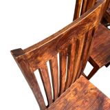 Set of six teak chairs