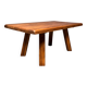 Table basse brutaliste pak rustique des années 70