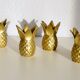 Pineapple brass candlesticks
