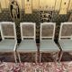 Suite de 4 chaises cannées style Louis XVI Jean Mocque