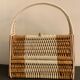 Rattan handbag and scoubidou's threads, 1950