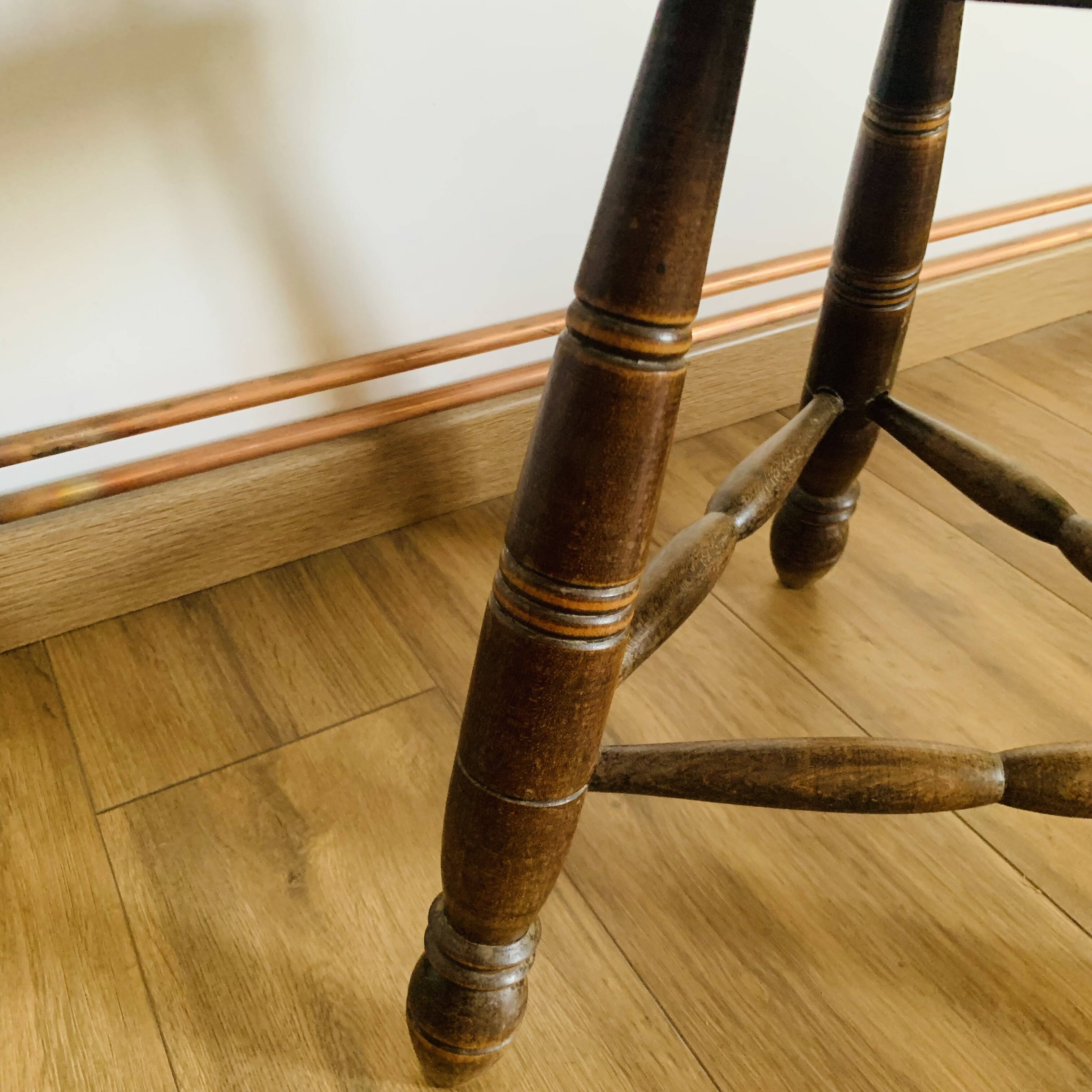 Tripod stool with backrest