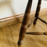 Tripod stool with backrest