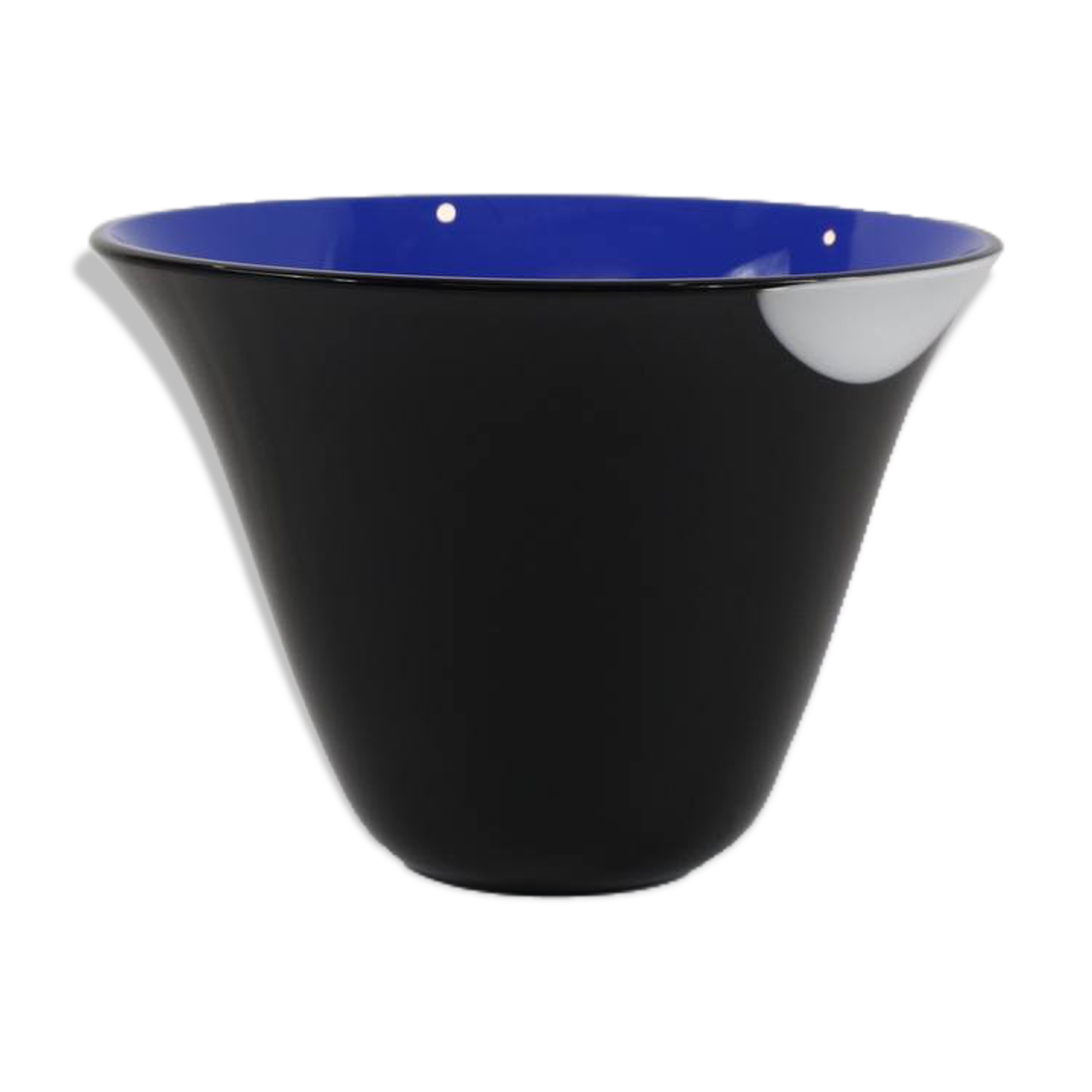 Vase, verre de Murano, incamiciato polychrome, années 70 / 80