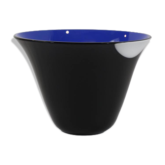Bowl centerpiece, Murano glass, incamiciato polychrome, 70s / 80s
