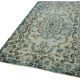 Hand-knotted carved oriental 1970s 172 cm x 270 cm blue carpet