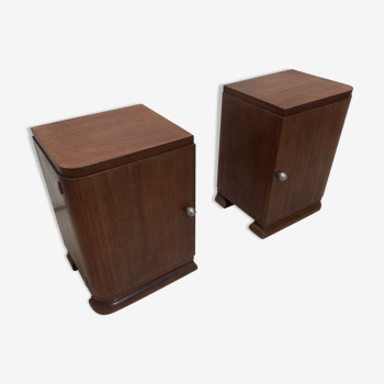 Pair of art deco bedside tables