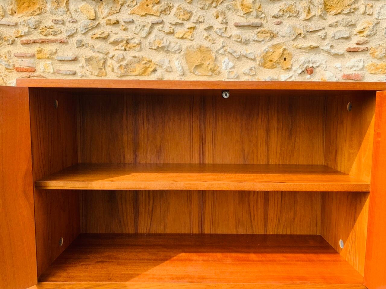 Teak storage cabinet, Scandinavian style, Circa 60's