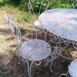 Garden furniture in iron