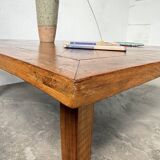 1940s inlaid oak coffee table