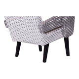 Restored Pair of Beech Midcentury Armchairs, New Upholstery, Czechia, 1950s