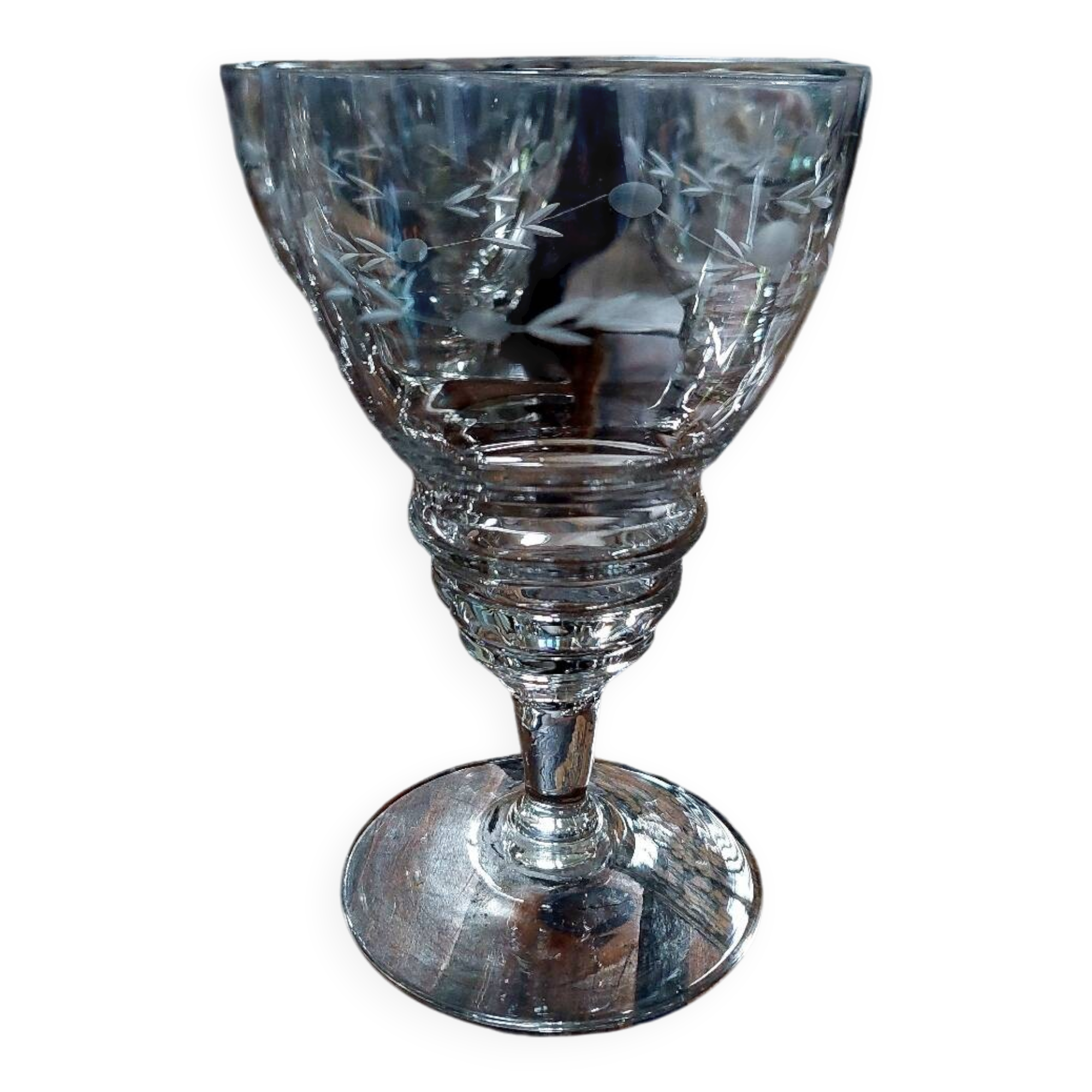 Set of 8 antique crystal glasses - 1940s-1950s