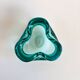 Turquoise Sommerso glass ashtray or decorative bowl from Murano
