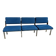 Banc vintage bleu des années 1960 par Roger Tallon