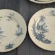 Gien earthenware service, Vues d'Orient model, 21 pieces, late 19th century
