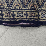 Vintage pakistani hand-woven oriental blue bukhara rug from ikea, 1960s