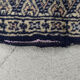 Tapis vintage pakistanais noir bleu oriental bukhara d’ikea, années 1960