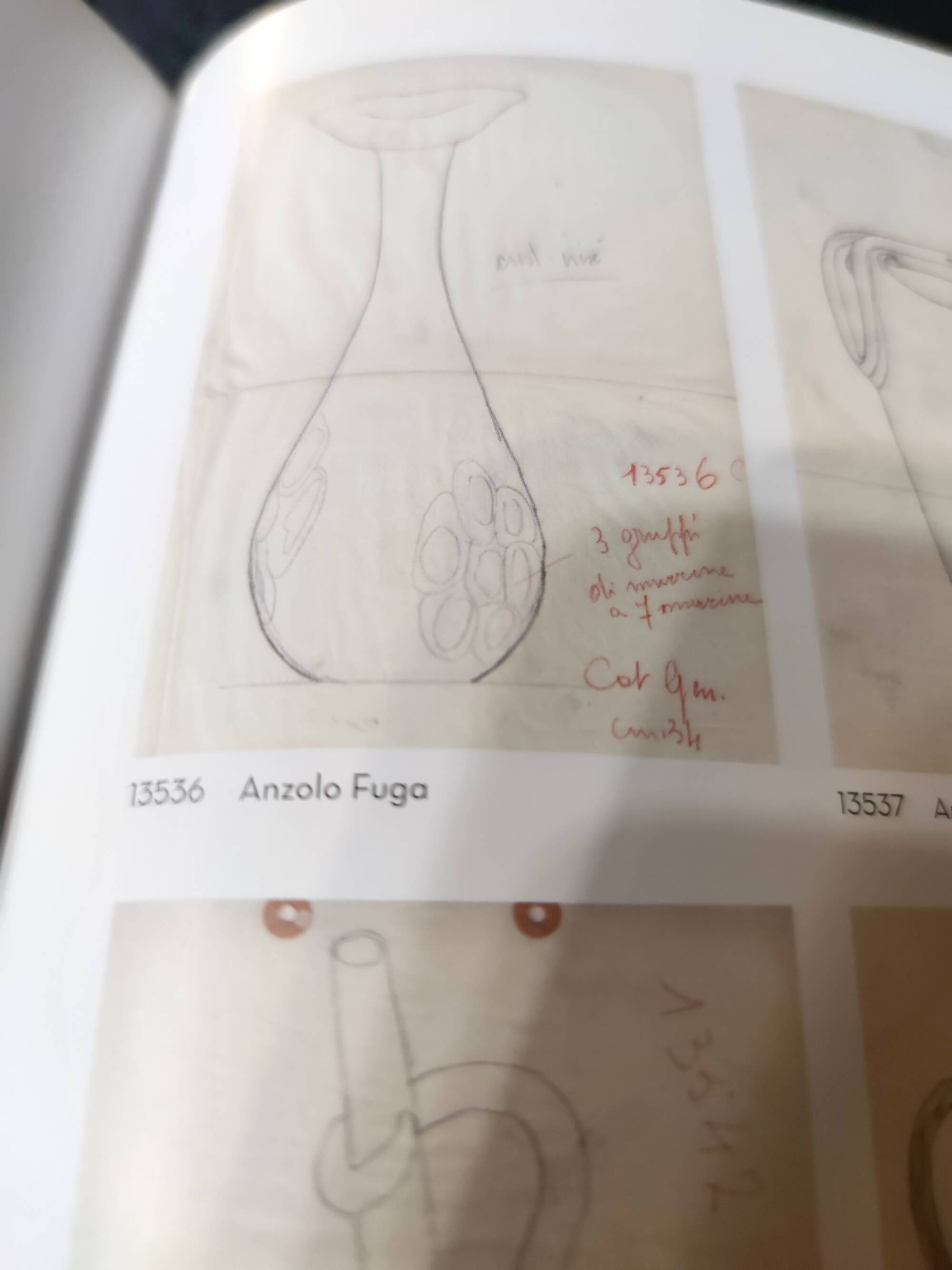 Experimental Amber Murano Glass Vase attr. to Anzolo Fuga, Italy