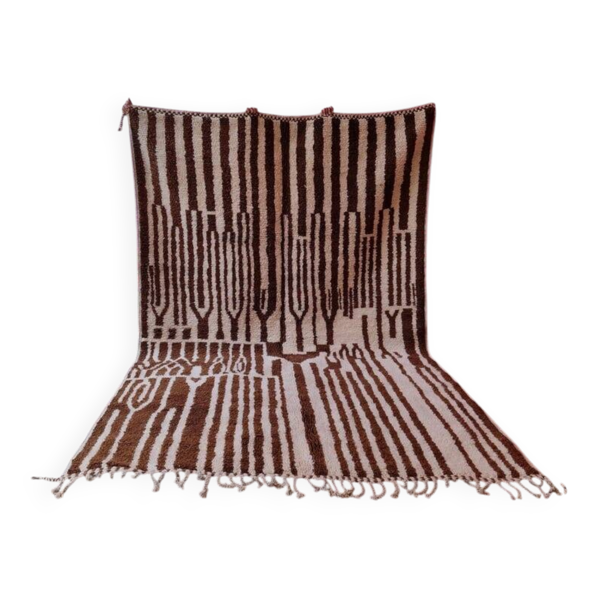 Handmade traditional natural wool rug size 2.5/3.5 m