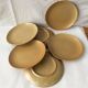 Set of 6 dessert plates made of sandstone