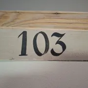 Wooden changing rooms