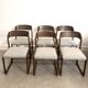 Lot de six chaises « traîneau » Baumann assises restaurées